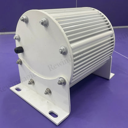 Low Noise 380V 5000W 10KW 20KW 30KW Permanent Magnet Generator With 48V 60V 24V DC Motor Complete Set Power Generator System