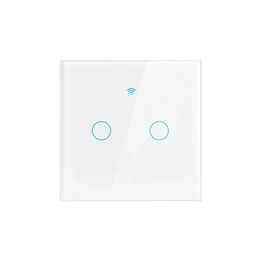 Tuya Wifi EU Smart Switches 1/2/3/4Gang Touch Light Switch Wall Sensor 433mhz RF Switches Smart Life for Alexa Google Home Alice