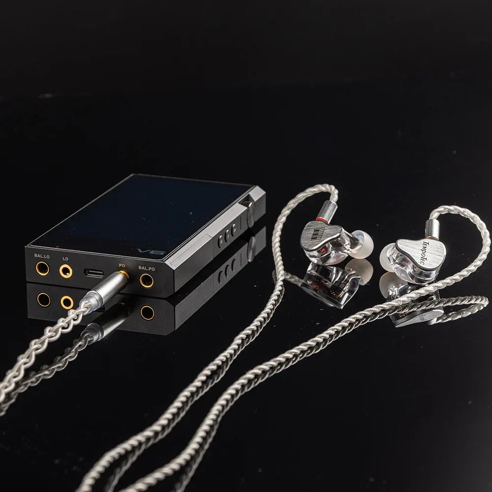 TempoTec IM01 Flathead 4.4mm earphones, IM05 3.5mm cable-detachable,0.78mm pin HiFi in-ear earphones 1DD+4BA