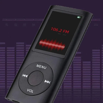 MP3 Music Player with 32GB Memory Card Classical Digital LCD Display 1.8'' Screen with FM Radio Voice Recorders