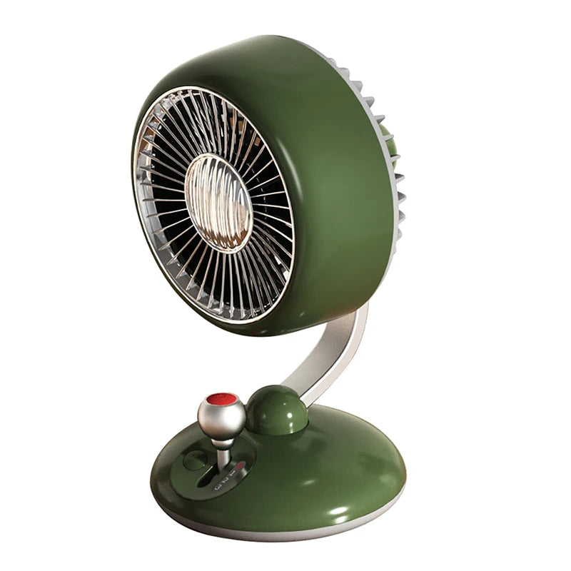 Desktop Fan Kart Creative Digital Display Shaking Head High-speed Circulation Fan Mute Long Endurance Electric Fan