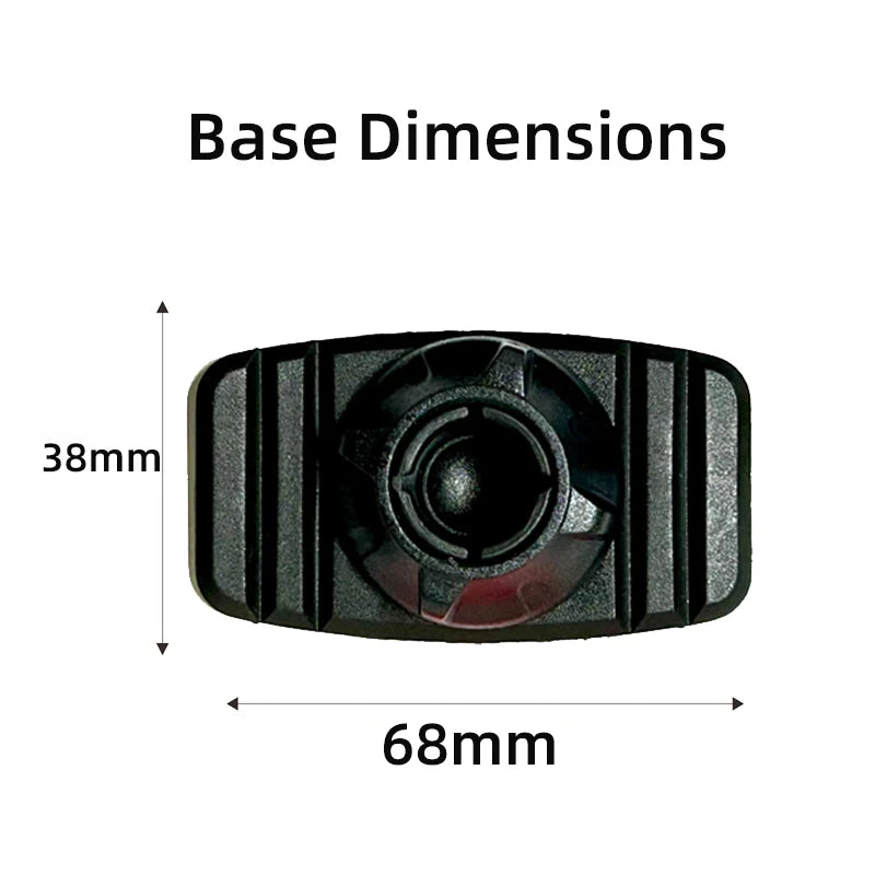 Car Phone Holder Extension Rod Dual Ball Head Adjustable Goose Neck Universal 17mm Ball Head Nano Glue Sticker Base Mount