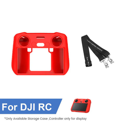 Silicone Case Protective Cover for DJI Mini 3/Mini 4/Mini 5 Pro/Flip/AIR 3S/Mavic 3/4 Pro/Neo/RC/RC 2 Remote Control Accessories