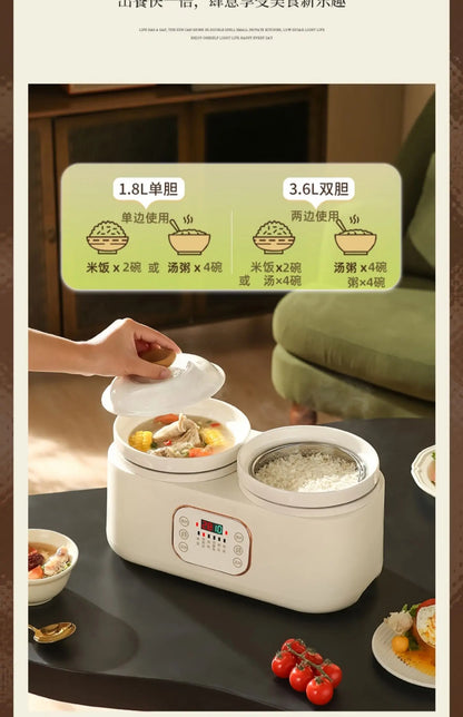 Ceramic Electric Stew Pot Porridge Cooker Porridge Stew Pot Electric Casserole Household Automatic Stew Pot Самогонный Аппарат