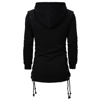 Autumn New Men Hoodies Sweatshirts Casual Solid Long Sleeve Hoodie Men Slim Fit Dark Hooded Loose Jacket Coats