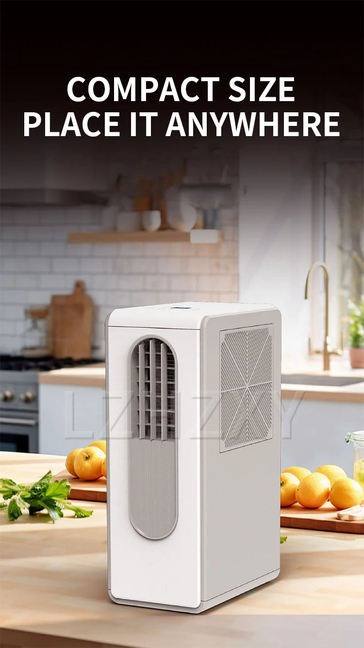 Portable Ductless Air Conditioner for Kitchen Cooling, 500W (1800 BTU) Rapid Cooling, with Oil-Control Filter
