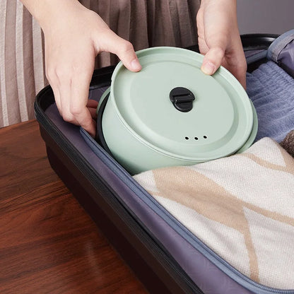 1.7L Folding Electric Cooker 3 Gear Adjustment Non-stick Electric Frying Pan Travel Hot Pot Dormitory Multi-function Pot 220V