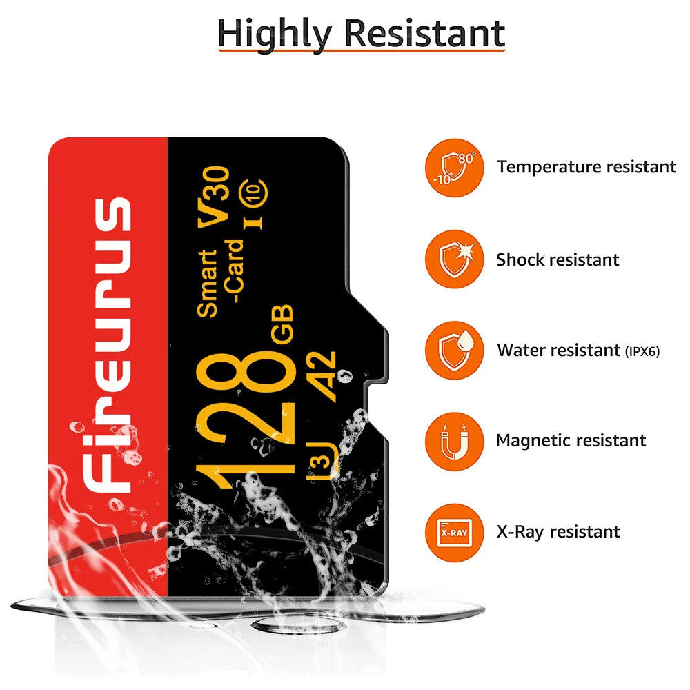 V30 Flash Micro Tf Sd Card 128GB Tarjeta Memoria High Speed  A2 U3 SD Card For Gaming/Drone