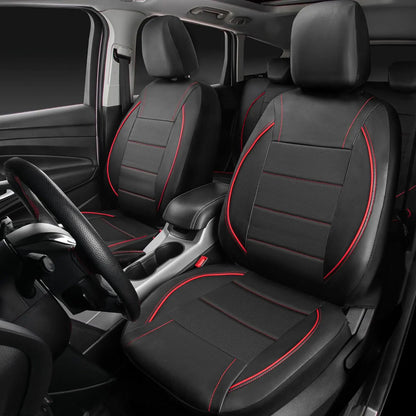 Universal Leather Car Seat Covers Simple Style Breathable 5 Seat Car Seat Cover by PDG ibma