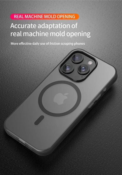 Magnetic Wireless Charge For Magsafe Case for iphone 17 Air 16E 16 15 14 13 12 11 iphone17 Pro Max Plus Matte TPU Bumper Cover
