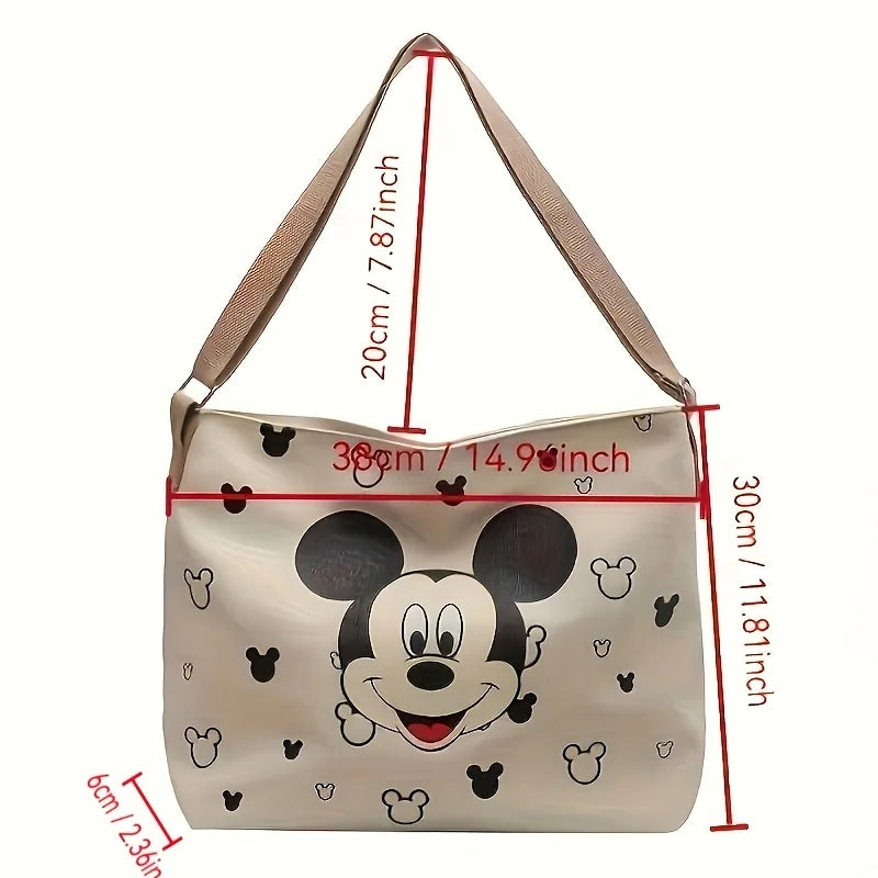 Cute Mickey Bag Ladies and Students with Tote Shoulder Handbag Large Capacity Academic Travel Beach Vacation Storage Gift Ideas