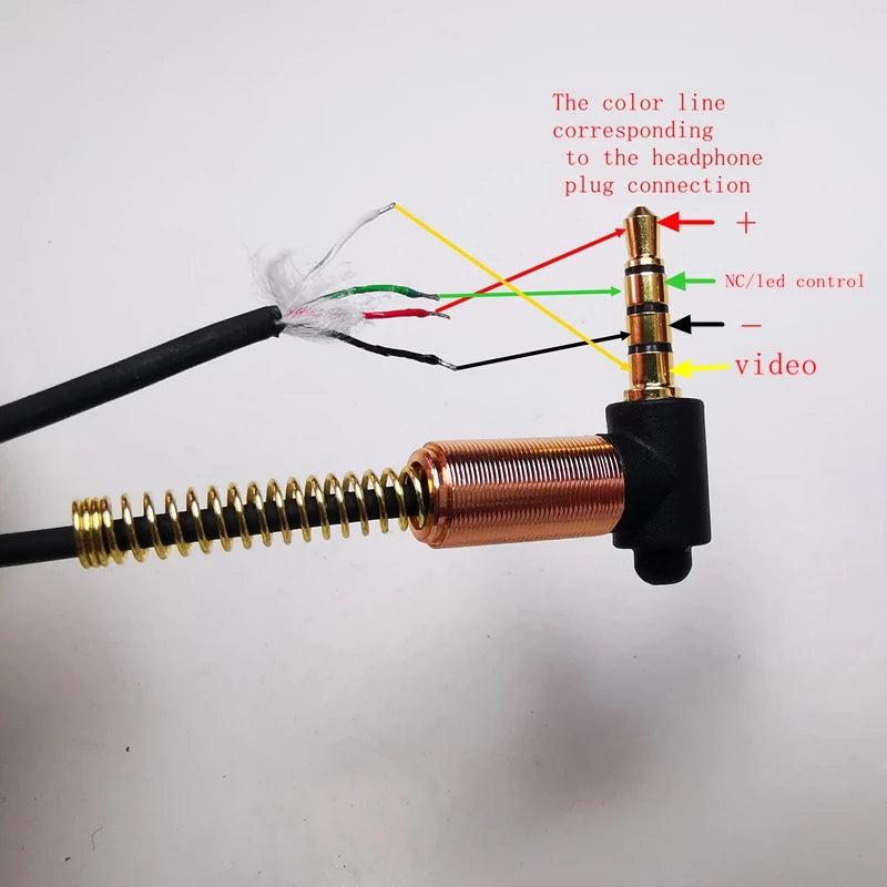 Submarine chamber cable4-core underwater imaging camera cable 20M  headphone head Diving room fishing accessories