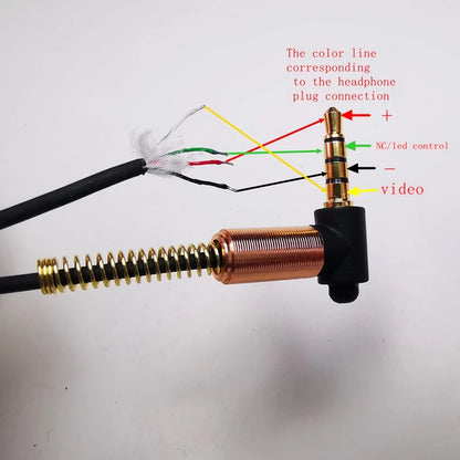 Submarine chamber cable4-core underwater imaging camera cable 20M  headphone head Diving room fishing accessories