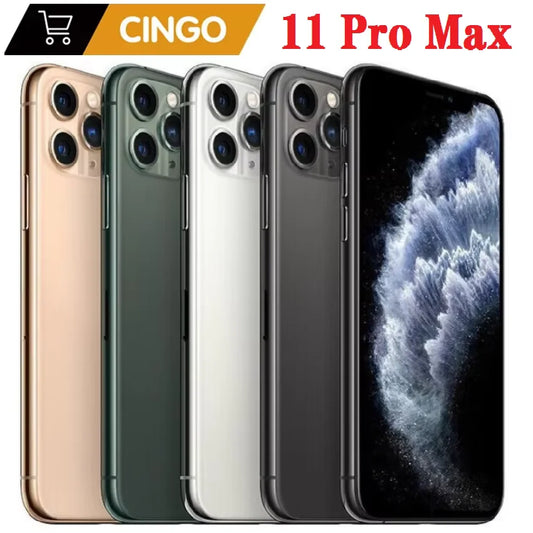 Apple Original iPhone 11 Pro Max 6.5" RAM 4GB ROM 64/256GB A13  IOS  Unlocked cellphone iphone 11pro max  iphone11promax