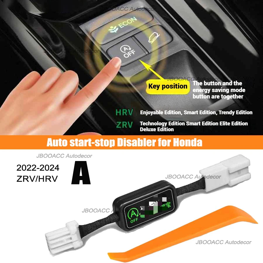 Auto Start Stop Off For Honda 10th Generation Accord Civic HRV URV CRV ZRV Inspire Breeze Crider Envix Auto Start-stop Disabler