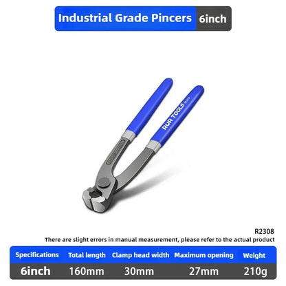RUR Tower Pincers Non-slip Grips Pliers Flat Mouth Cattle Horse Hoof Nippers Snips Puller Hand Tools Pulling Nails Cutting Wires
