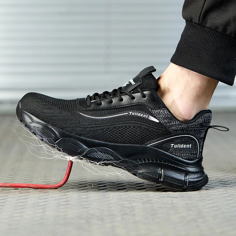 New men's safety shoes, anti smash and anti stab work shoes, men's indestructible safety boots, insulated shoes
