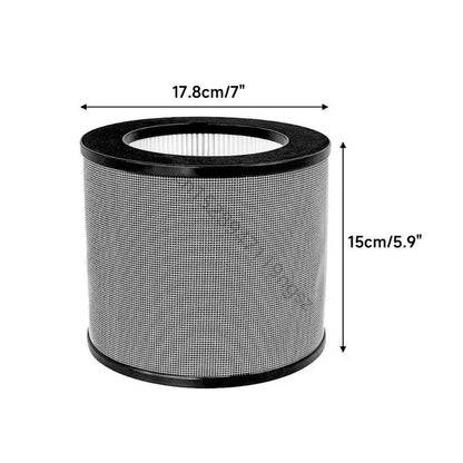 2x Air Purifier Filter High Efficiency HEPA Activated Carbon Filter Replacement Suitable For TaoTronics TT-AP006 Durable R9UD