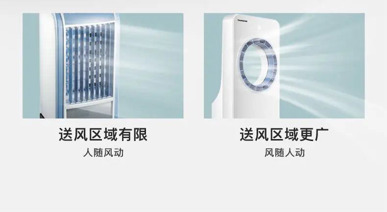 cooling fan, leafless air conditioning fan, refrigeration, ice and water, household dormitory air conditioning, fan, small air