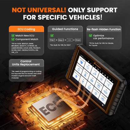 FOXWELL NT1009 OBD2 Car Scanner All System ECU Coding Bidirectional CANFD DOIP Topology Mapping 36+ Reset Auto Diagnosis Tools