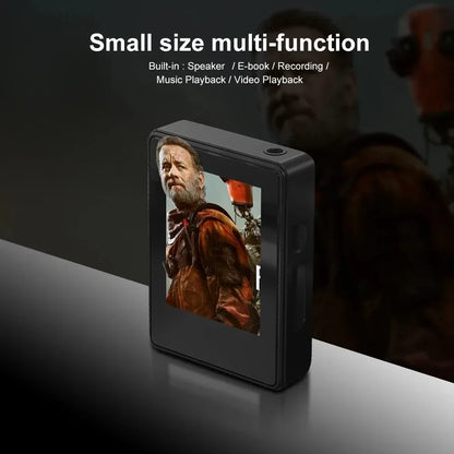 Portable MP3 Player Bluetooth 5.0 Music Stereo Speaker Mini MP4 Video Playback With LED Screen FM Radio Recording For Walkman
