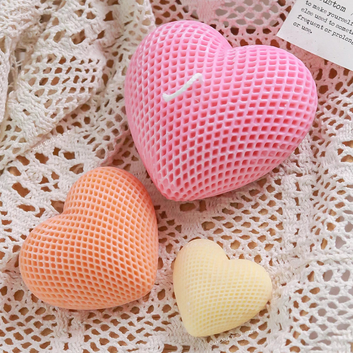 Love Silicone Mold Heart Soap Candle Making Supplies Mould Mousse Cake DIY Wedding Chocolate Baking Decor Valentine's Day Gifts