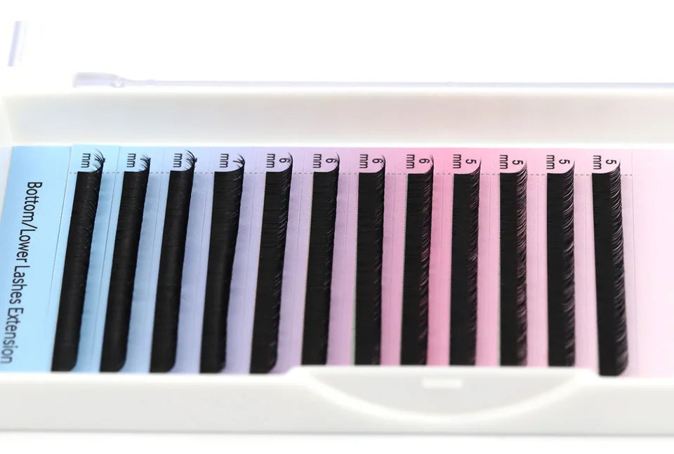 RUJADE Bottom Lower Eyelash 5-8mm Short Natural Individual Under Lashes Soft Professional Faux Mink Lash Extensions