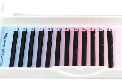 RUJADE Bottom Lower Eyelash 5-8mm Short Natural Individual Under Lashes Soft Professional Faux Mink Lash Extensions