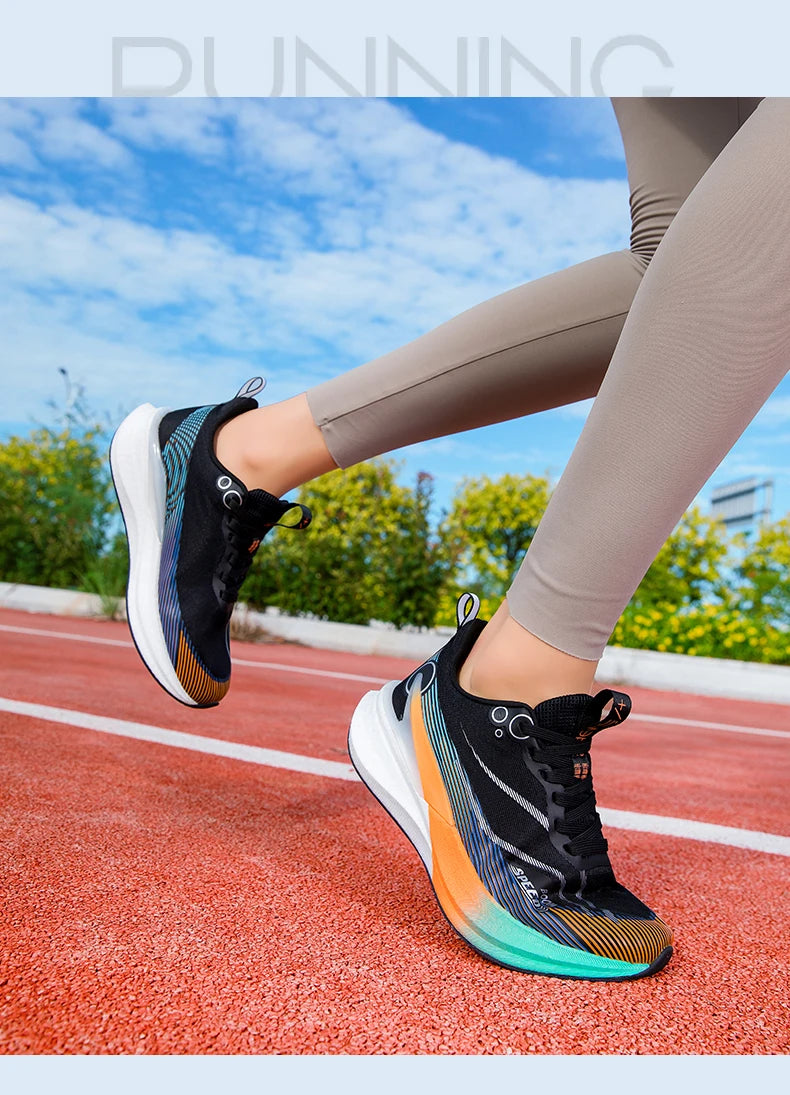 2025 Men's And Women's Professional Carbon Board Marathon Running Shoes Shock Absorption Ultra-light Stable Support Sports Shoes