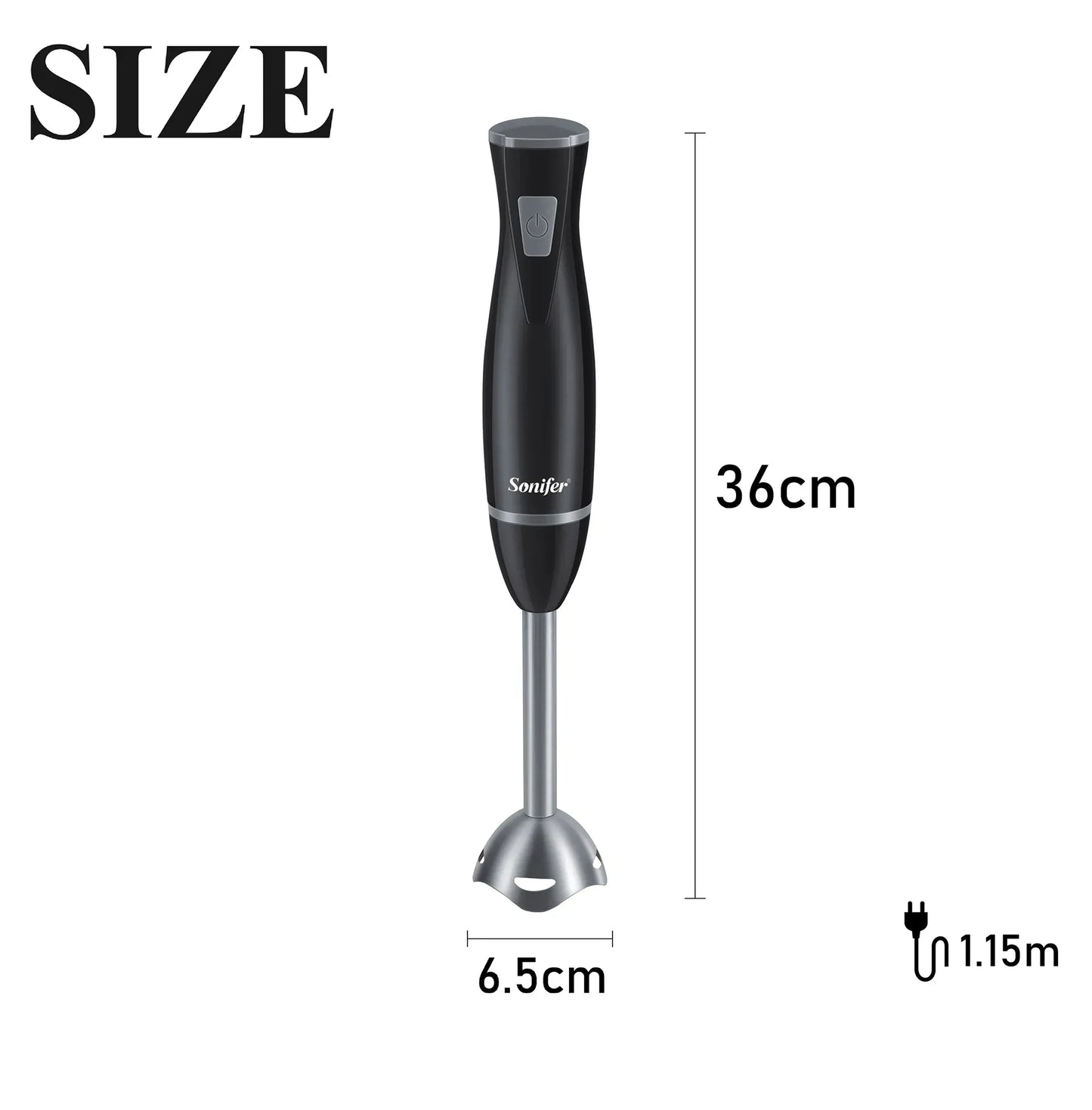 Blender Electric Food Mixer Kitchen Detachable Hand Blender Egg Beater Vegetable Stand Blend Stainless Steel Blade 220V Sonifer