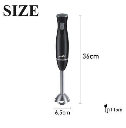 Blender Electric Food Mixer Kitchen Detachable Hand Blender Egg Beater Vegetable Stand Blend Stainless Steel Blade 220V Sonifer