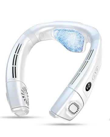 2026 New Upgrade Neck Air Conditioner Fan Instant Cooling With Cooling Plate, Bladeless, 8000mAh Operated Wearable Rechargeable