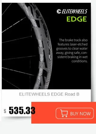 ELITEWHEELS 700c Road Carbon Wheels UD Finish UCI Quality Carbon Rim Tubeless Ready Pillar Nipple 1423 Spokes Racing Wheelset