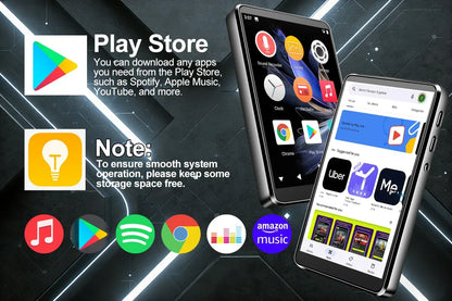 Famue PA03 Android Bluetooth MP3/MP4 Player Lossless Audio| 2.8" Screen | 80GB | WiFi | YouTube/Twitter/Spotify Download SQ HIFI