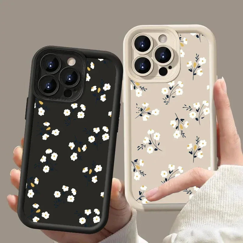 Vintage Flower Phone Case for Samsung A54 5g Case S23 A34 A53 5g A14 A13 A32 A23 A33 A52 S21 FE S22 S23 S24 Ultra Cover