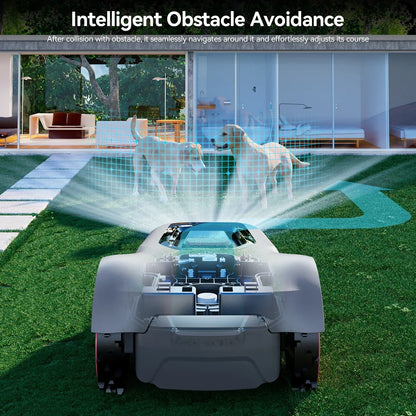 C-TOF Robotic Lawn Mower Redkey MGC800 MGC1000 Lawn Mower Robot Cable Break Detection Climbing 45% App Control Automatic Cutting