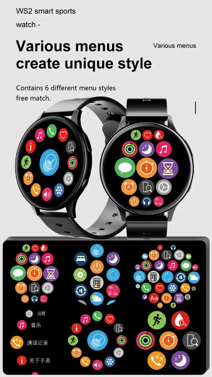 2025 Men Bluetooth Call SmartWatch Heart Rate Blood Pressure Monitor Smartwatch IP67 Waterproof Women Smartwatch For Android IOS