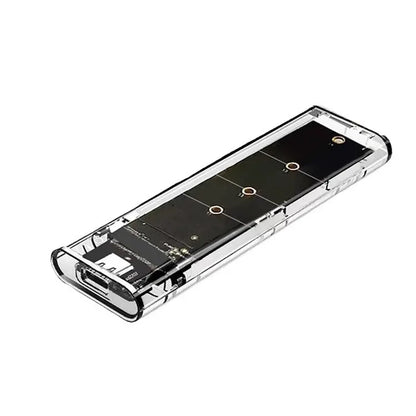 M.2 NVME PCIe NGFF SATA Dual Protocol SSD Case Clear USB Type C 10Gbps PCI-E M2 SSD Transparent External Enclosure Hard Disk Box