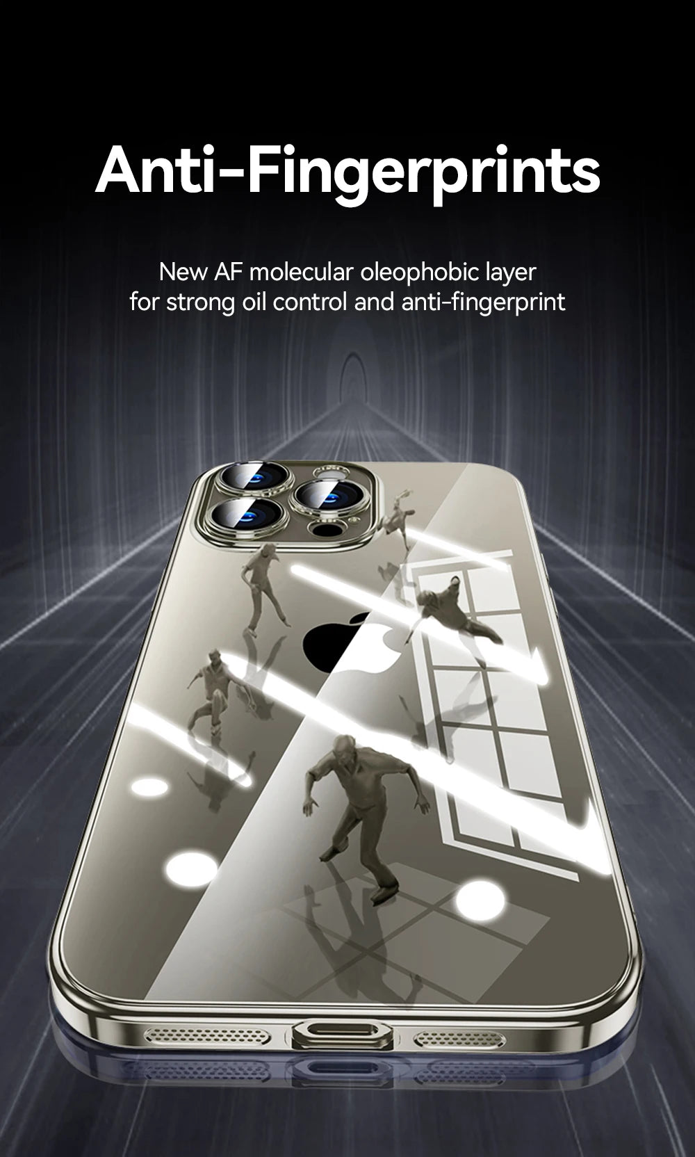 Joyroom Transparent Phone Case For iPhone 16 Pro Max Anti-Drop Phone Cover For iPhone 15 Pro Max Shockproof With Len Protection
