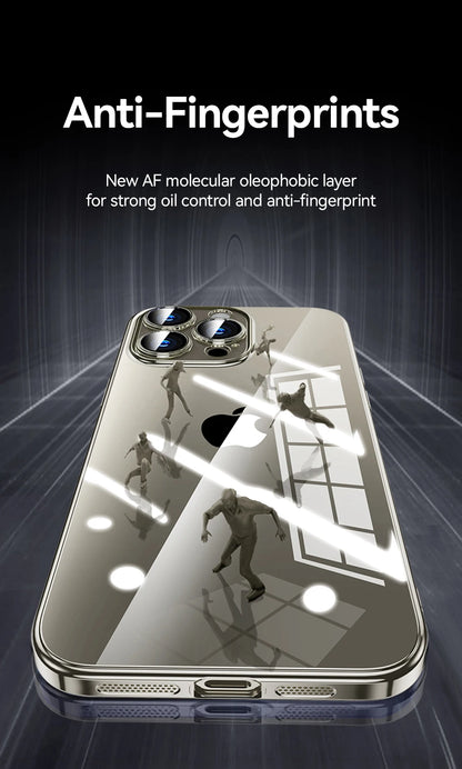 Joyroom Transparent Phone Case For iPhone 16 Pro Max Anti-Drop Phone Cover For iPhone 15 Pro Max Shockproof With Len Protection
