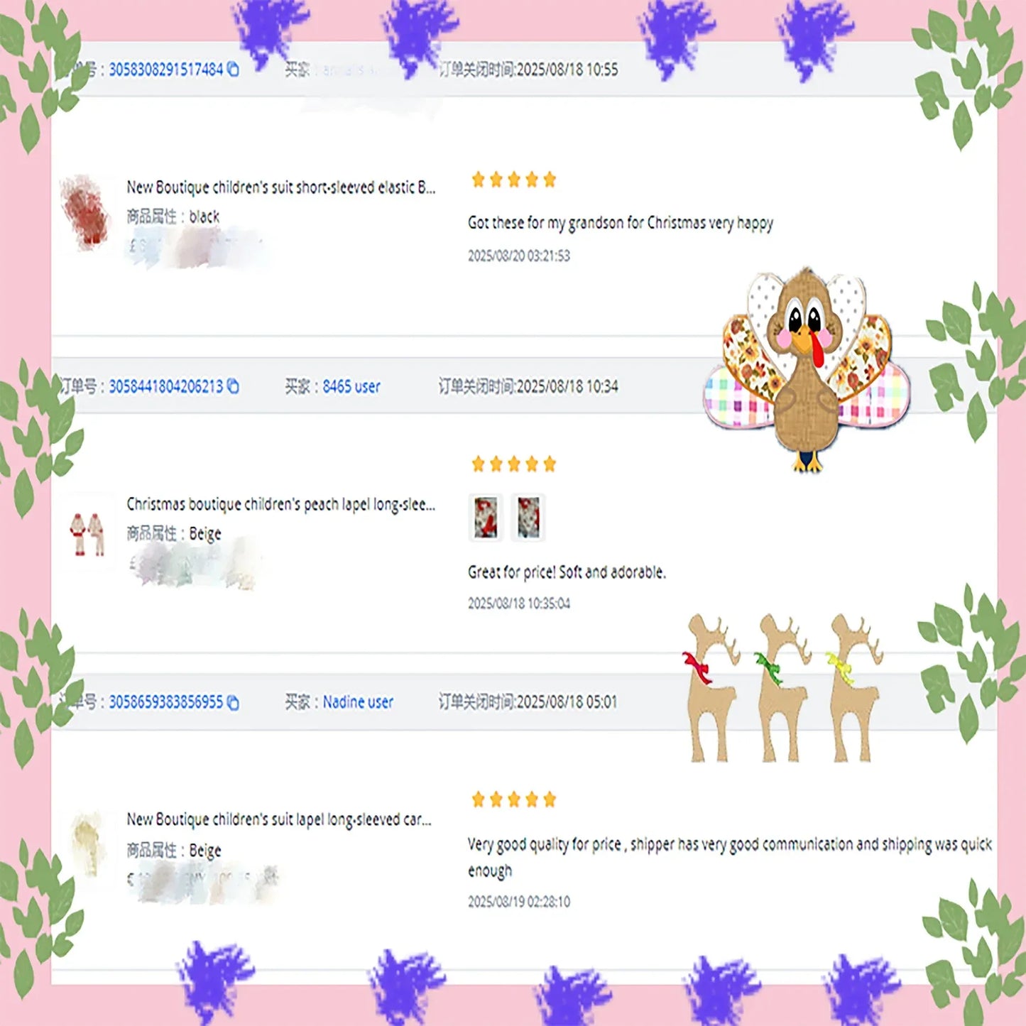 Boutique Kids Night Sleeping Bathrobe Dressing Gown Baby Robe Pajamas Toddler Boy Christmas Gingerbread Clothing Set