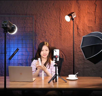 Ulanzi L023 40W Pro Portable LED Video Light Bi-Color COB Photographic Studio Light 2500K-6500K 3400mAh for Video Live-streaming