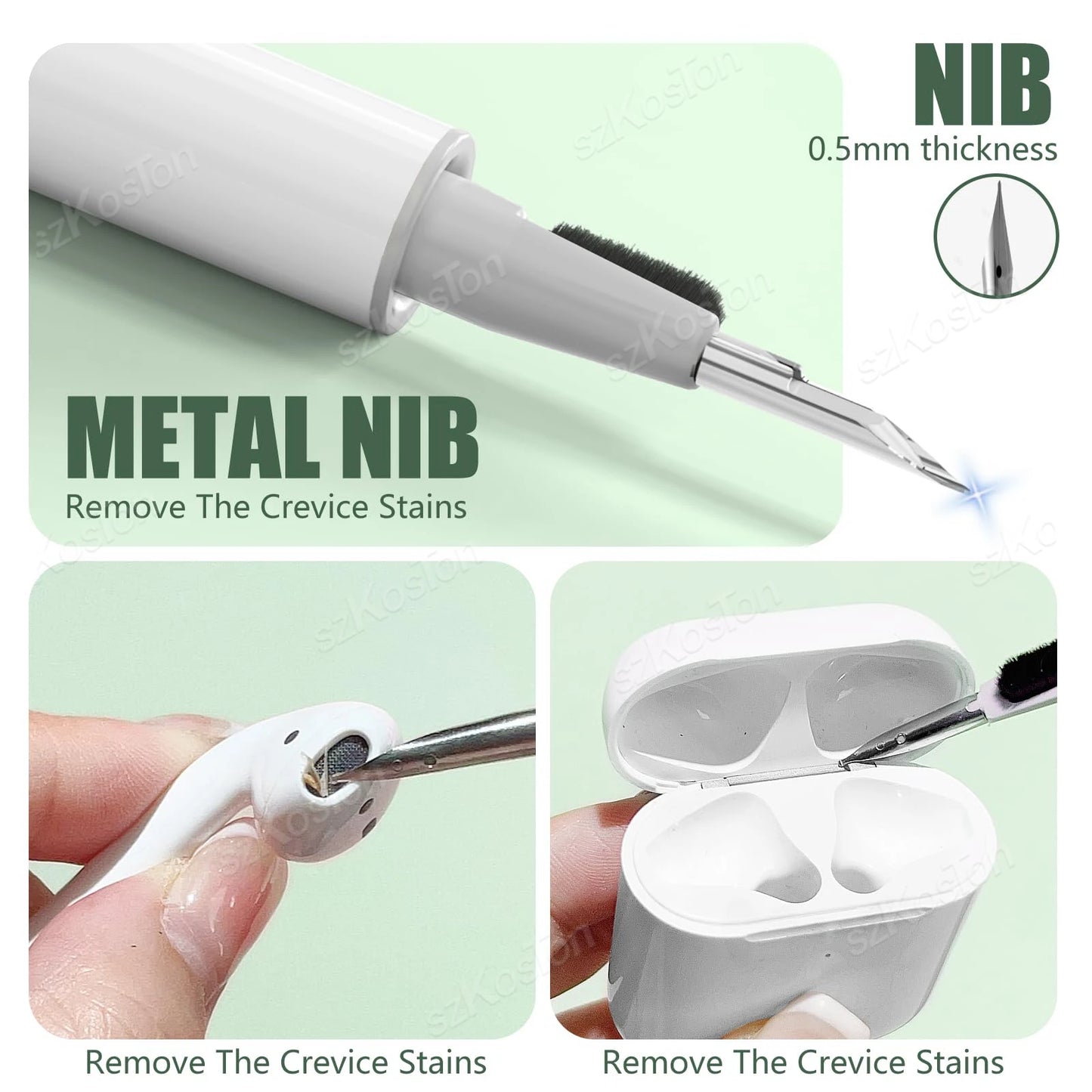Transparent Case for AirPods 4 Earphone Soft TPU Clear Protective Cover with Cleaner Kit Keychain for AirPods4 Accessories