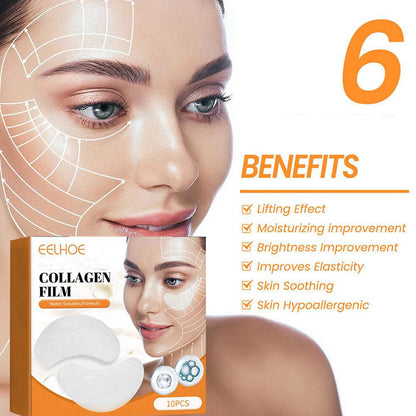 5 BOXES Collagen Soluble Patches Film Anti Wrinkles Remove Dark Circles Facial Mask Moisturizing Lifting Firming Skin Eyes Care