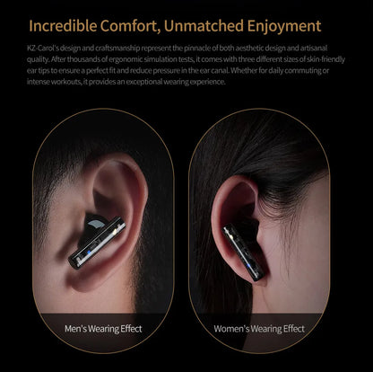 KZ Carol ANC True Wireless Earphone 55dB Active Noise Canceling TWS Headphone 6 Mics AI HD Call Bluetooth 5.3 HiFi in-Ear Earbud