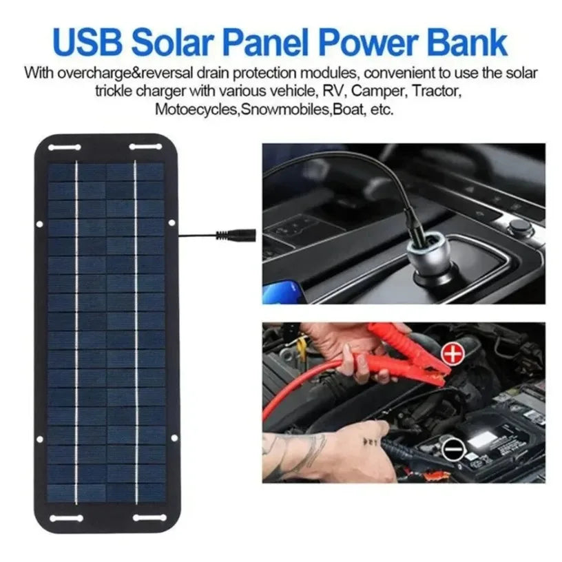 60W 12V Solar Car Battery Charger High Efficiency IP65 Waterproof Solar Panel with Reverse Protection for Caravan Boat Battery
