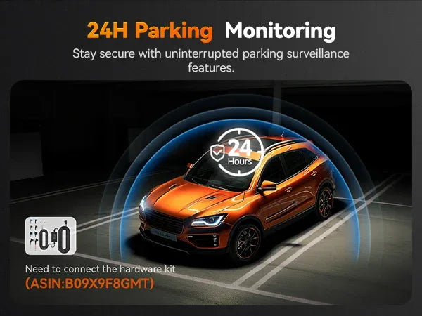 WOLFBOX G850 Front and Rear 4K 5.8Ghz WIFI Voice Control Dash Cam Car Camera WDR 1080P Dash Camera GPS Night Vision 24H Parking