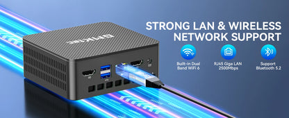 GMKtec G3 Pro Mini PC Intel Core i3-10110U 2×DDR4 2×M.2 SSD WiFi 6 BT5.2 2.5G LAN Dual HDMI Windows 11 Pro