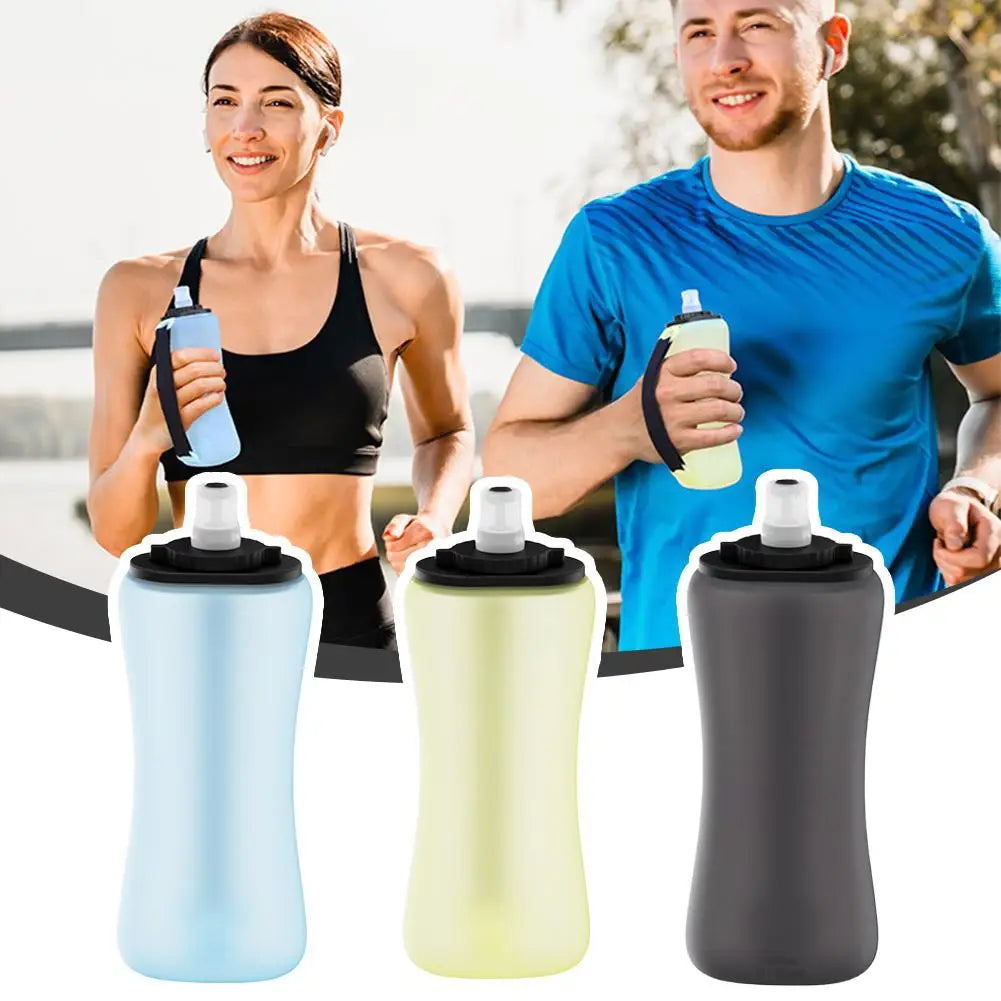 Foldable Outdoor Sports Water Bottle Outdoor Cycling Sport Food Grade Water Bottle Silicone Mountaineering Portable Water Bottle