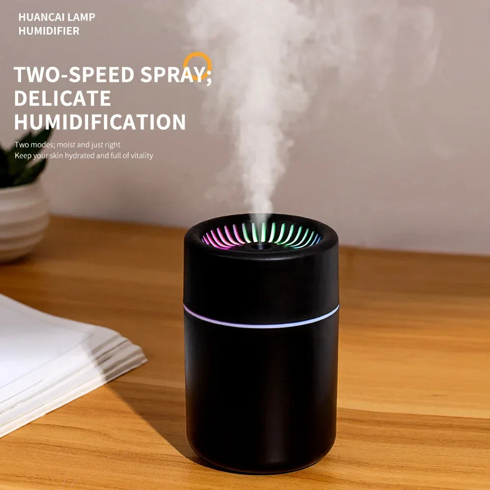 Portable color LED night light humidifier,silent mini model,180 ml aroma diffuser,suitable for use in cars, offices and bedrooms